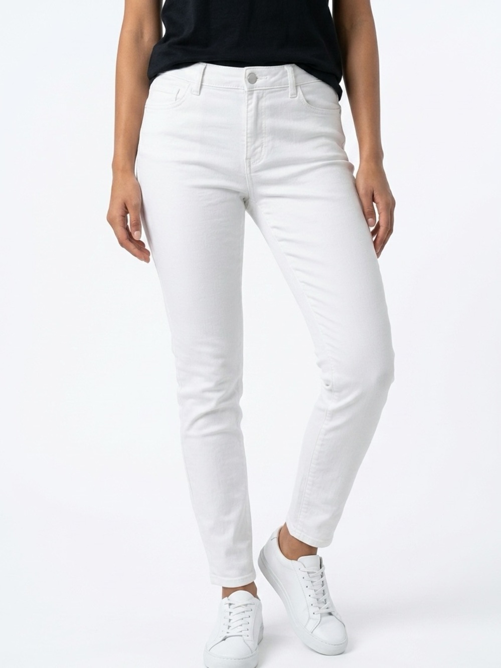 DL1961 | Florence Instasculpt Cropped White Skinny Jeans Women’s Size 30 (10)